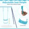 Adjustable Metal Swing Set with Stand and Seat Height 14-28 inches for Kids